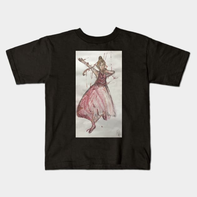 Dancing through chaos Kids T-Shirt by Artladyjen